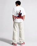 SPIDER MAN WHITE OVERSIZED T SHIRT