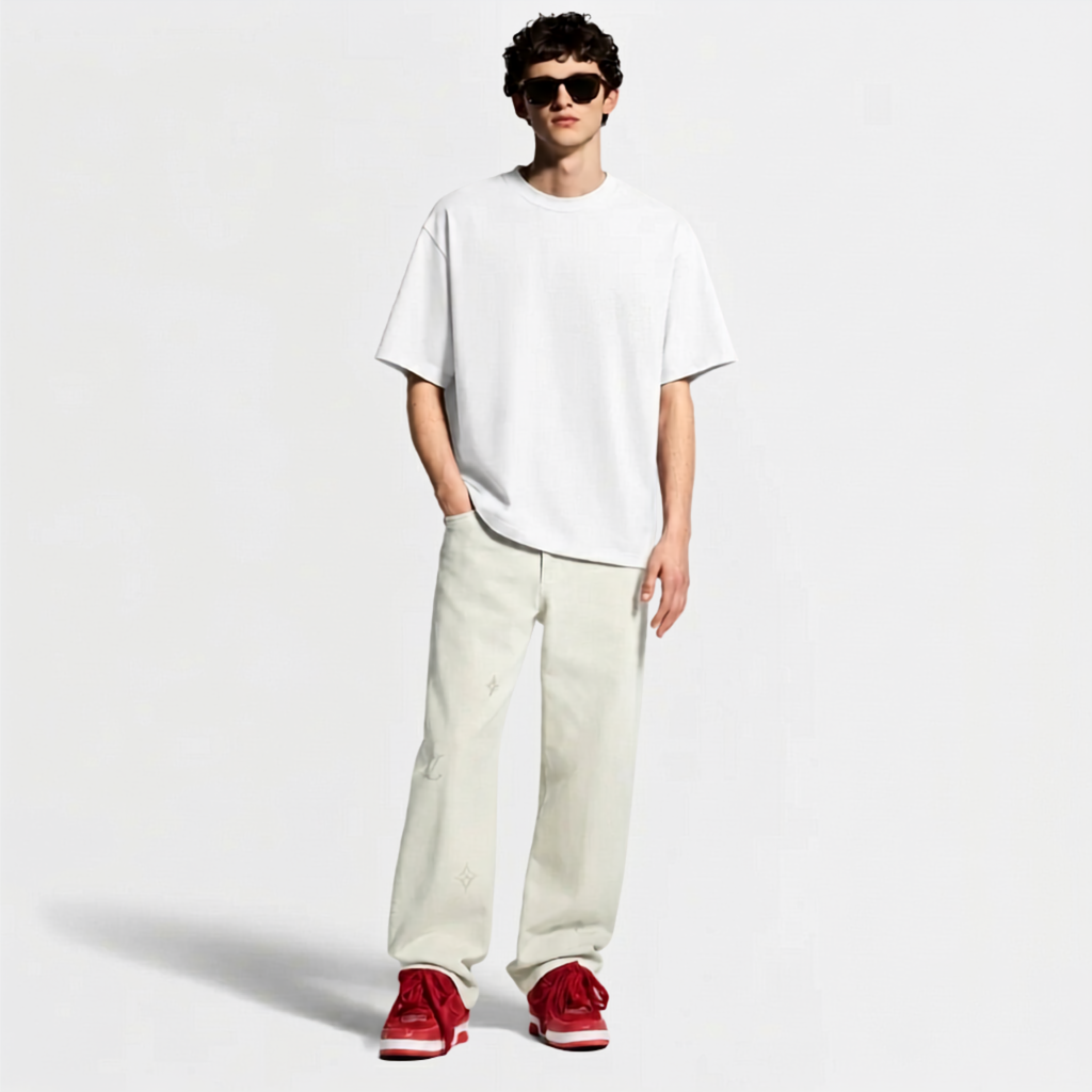 SPIDER GRID OVERSIZED T SHIRT